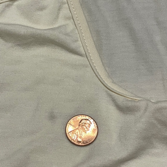 NWOT Jen’s Pirate Booty XS cream tank top. Adjustable straps.Small stain on back - Picture 8 of 8